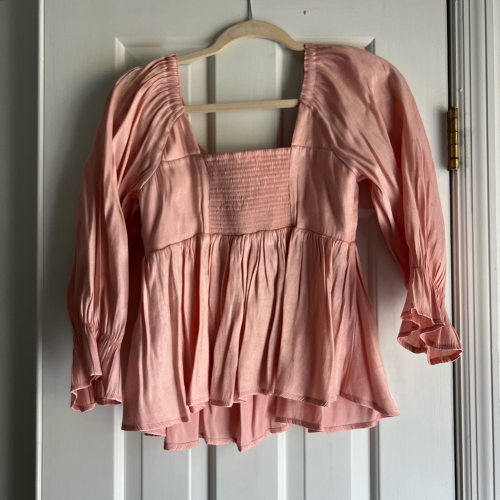 Pink Ruched Blouse - Picture 2 of 2